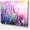 Designart - Growing and Blooming Lavender - Floral Canvas Art print